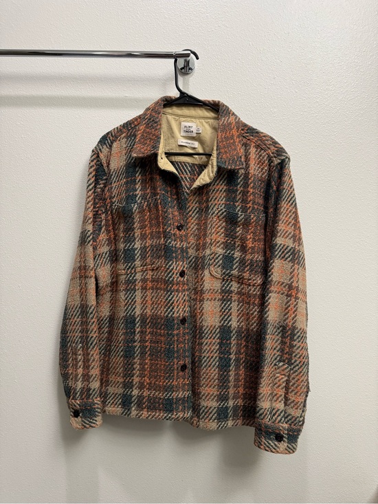 Flint and Tinder Other - Flint and Tinder Cabin Flannel Overshirt - Rust, Cream, Dark Green